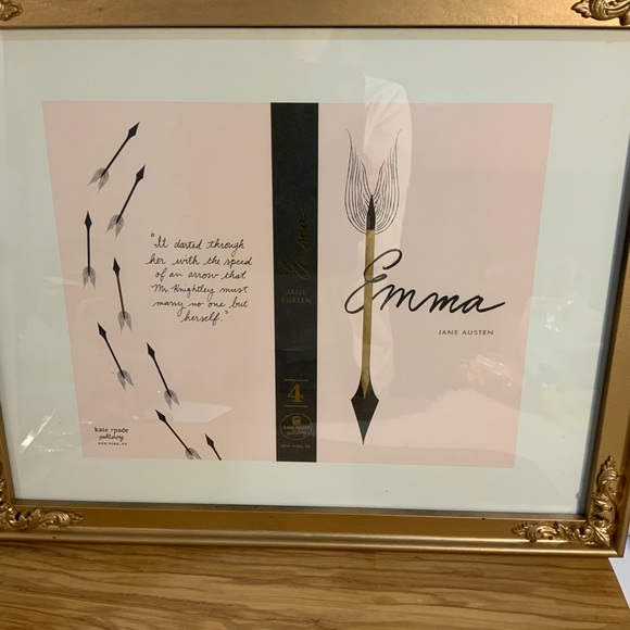 Jane Austin’s Emma’s (Best Line from book.) Beautifully Set in Antique Frame - Picture 5 of 16